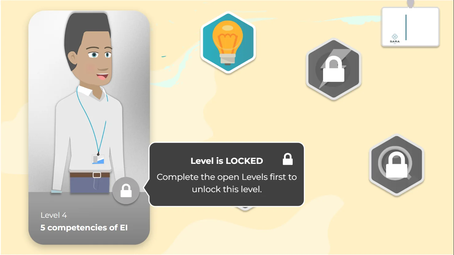 Gamified level progression